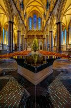 Salisbury Cathedral Font by Anne Nagle