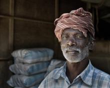 Man with Red Scarf by Rosie Armes