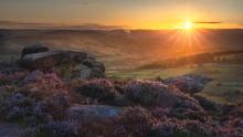 Over Owler Tor in Bloom by Lloyd Lane